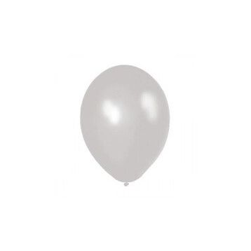 Balon Evi Metalik Beyaz 12 inç 100'lü Balon