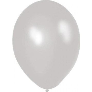 Balon Evi Metalik Beyaz 12 inç 100'lü Balon