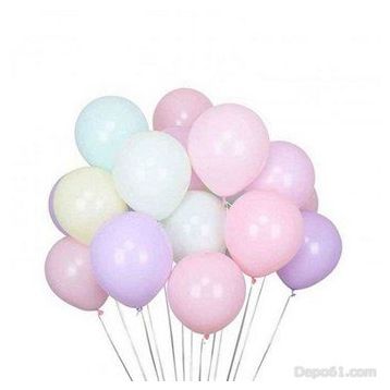 Balonevi 12 inch Karışık Makaron Balon