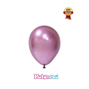 Balonevi 12 Krom 50'li Pembe Balon