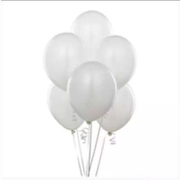 Balonevi Beyaz 100'lü Baskısız Balon