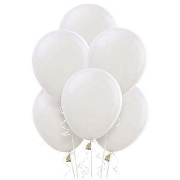 Balonevi Beyaz 100'lü Baskısız Balon