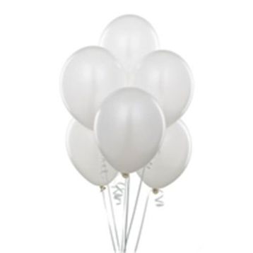 Balonevi Beyaz Renk 100 Adet 12 İnch Balon