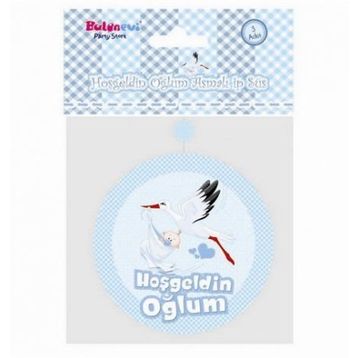 Balonevi Hoşgeldin Oğlum Asmalı İp Süs