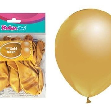 Balonevi Metalik Altın Balon
