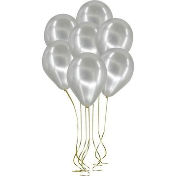 Balonevi Metalik Gümüş 100'lü Balon