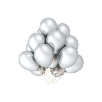 Balonevi Metalik Gümüş Balon