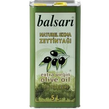 Balsarı Teneke 5 lt Naturel Sızma Soğuk Sıkım Zeytinyağı