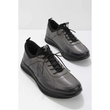 Bambi E016045306 Gri Leather Erkek Casual Ayakkabı