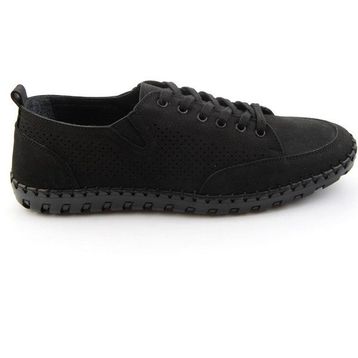 Bambi E01900250701 Siyah Hakiki Deri Erkek Casual Ayakkabı