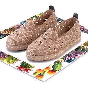 Bambi K01117992302 Vizon Süet Kadın Espadril Ayakkabı