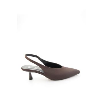 Bambi K01215290620 Kahve Mat Saten Kadın Klasik Topuklu Ayakkabı
