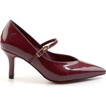 Bambi K01231405298 Bordo Kadın Klasik Topuklu Ayakkabı
