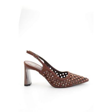 Bambi K01565016971 Kahve Kadın Klasik Topuklu Ayakkabı