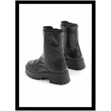 Bambi K02351314703 Siyah Deri Kadın Bot