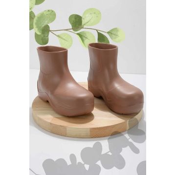 Bambi K02819300023 Nude Pvc Kadın Bot