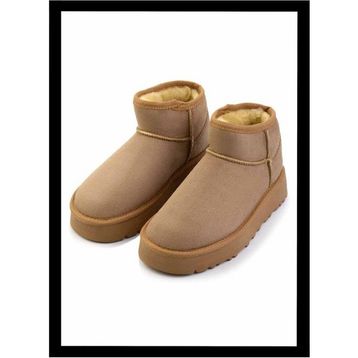 Bambi K02855110002 Camel Süet Kadın Bot
