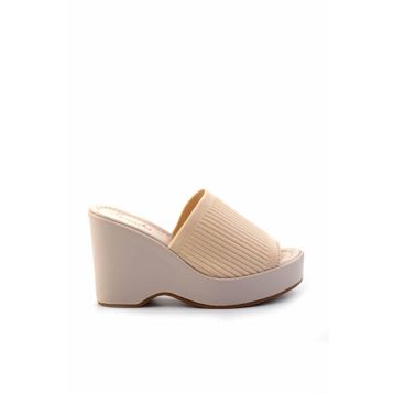 Bambi K04688600082 Bej Kadın Terlik