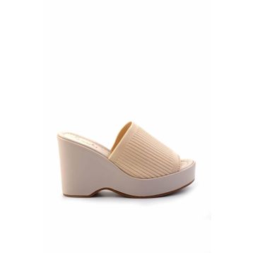 Bambi K04688600082 Bej Kadın Terlik