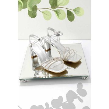 Bambi K05215810109 Metalik Lame Kadın Abiye Ayakkabı