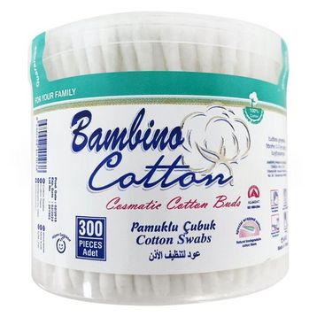 Bambino Cotton 300'lü Pamuklu Kulak Çubuğu