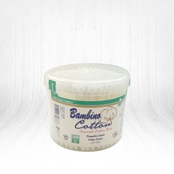 Bambino Cotton 300'lü Pamuklu Kulak Çubuğu
