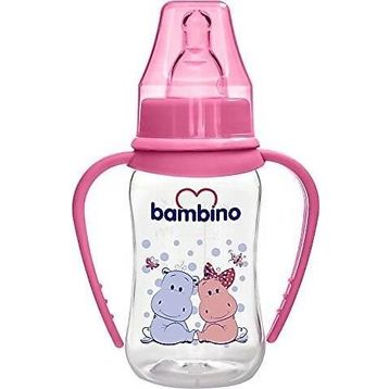 Bambino Kulplu PP 150 ml Pembe Biberon