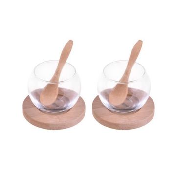 Bambum B1564 Rodica 6 Parça Bambu Altlıklı Cam Sosluk