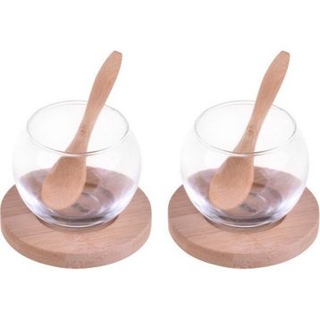 Bambum B1564 Rodica 6 Parça Bambu Altlıklı Cam Sosluk