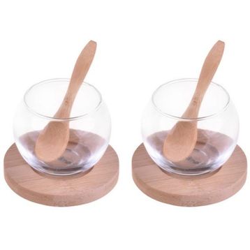 Bambum B1564 Rodica 6 Parça Bambu Altlıklı Cam Sosluk