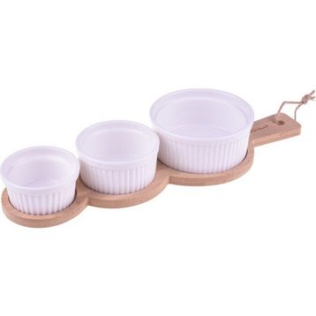 Bambum B1570 4 Parça Yedda Bambu Altlıklı Tadım Kasesi