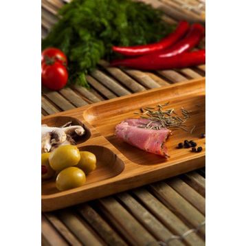 Bambum B2455 Flia Küçük 3 Bölmeli Servis Tabağı Kahvaltılık