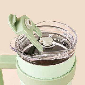 Bambum Horizon Pipetli Yeşil 1 lt Termos Bardak