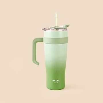 Bambum Horizon Pipetli Yeşil 1 lt Termos Bardak