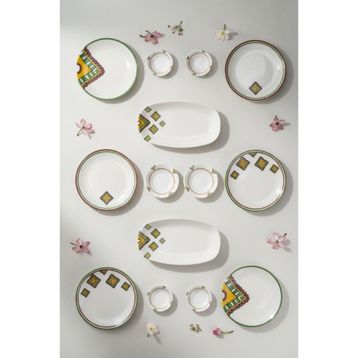 Bambum Moderna 14 Parça Mustard Kahvaltı Takımı