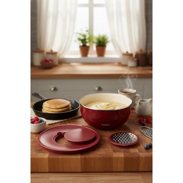 Bambum Nostalji Bordo 24 cm Karıştırma Kabı