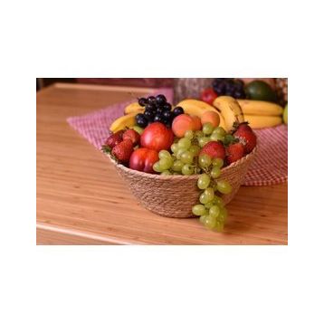 Bambum Oser Yuvarlak 30 cm Hasır Sepet