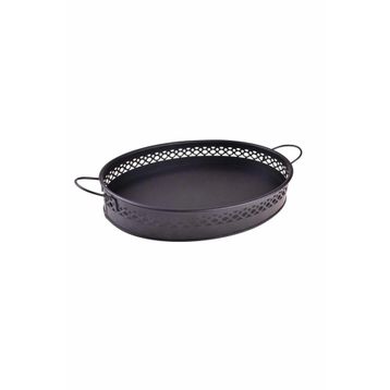 Bambum T1340 Sirenia Kulplu Oval Tepsi