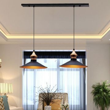 Bamyum İkili Salon Siyah Avize