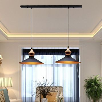 Bamyum İkili Salon Siyah Avize