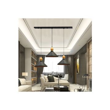 Bamyum Üçlü Siyah Sarkıt Avize