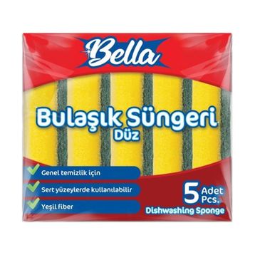 Banat Bella 5 Adet Düz Bulaşık Süngeri