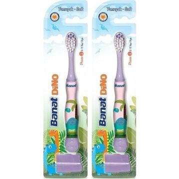 Banat Dino 2+ Yaş Mor Çocuk Diş Fırçası