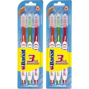 Banat Family Pack 3'lü 2 Paket Diş Fırçası