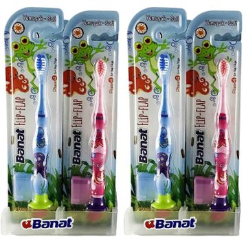 Banat Flip Flap 2'li Paket Çocuk Diş Fırçası
