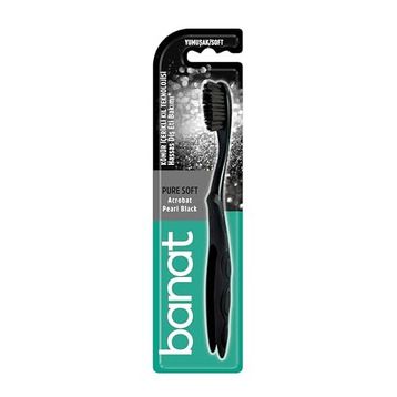Banat Pearl Black Charcoal Yumuşak Diş Fırçası