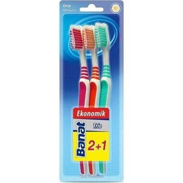 Banat Trio 3'lü Medium Diş Fırçası