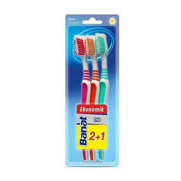 Banat Trio 3'lü Medium Diş Fırçası