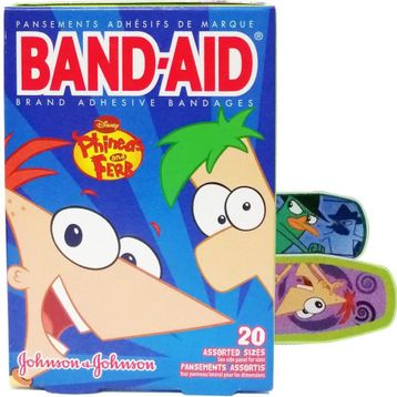 Band Aid Phineas and Ferb 20 Adet Yara Bandı