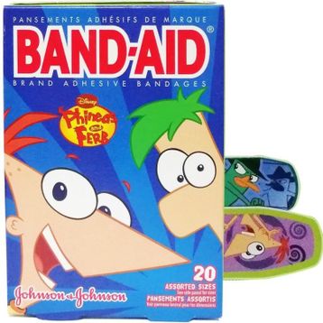 Band Aid Phineas and Ferb 20 Adet Yara Bandı